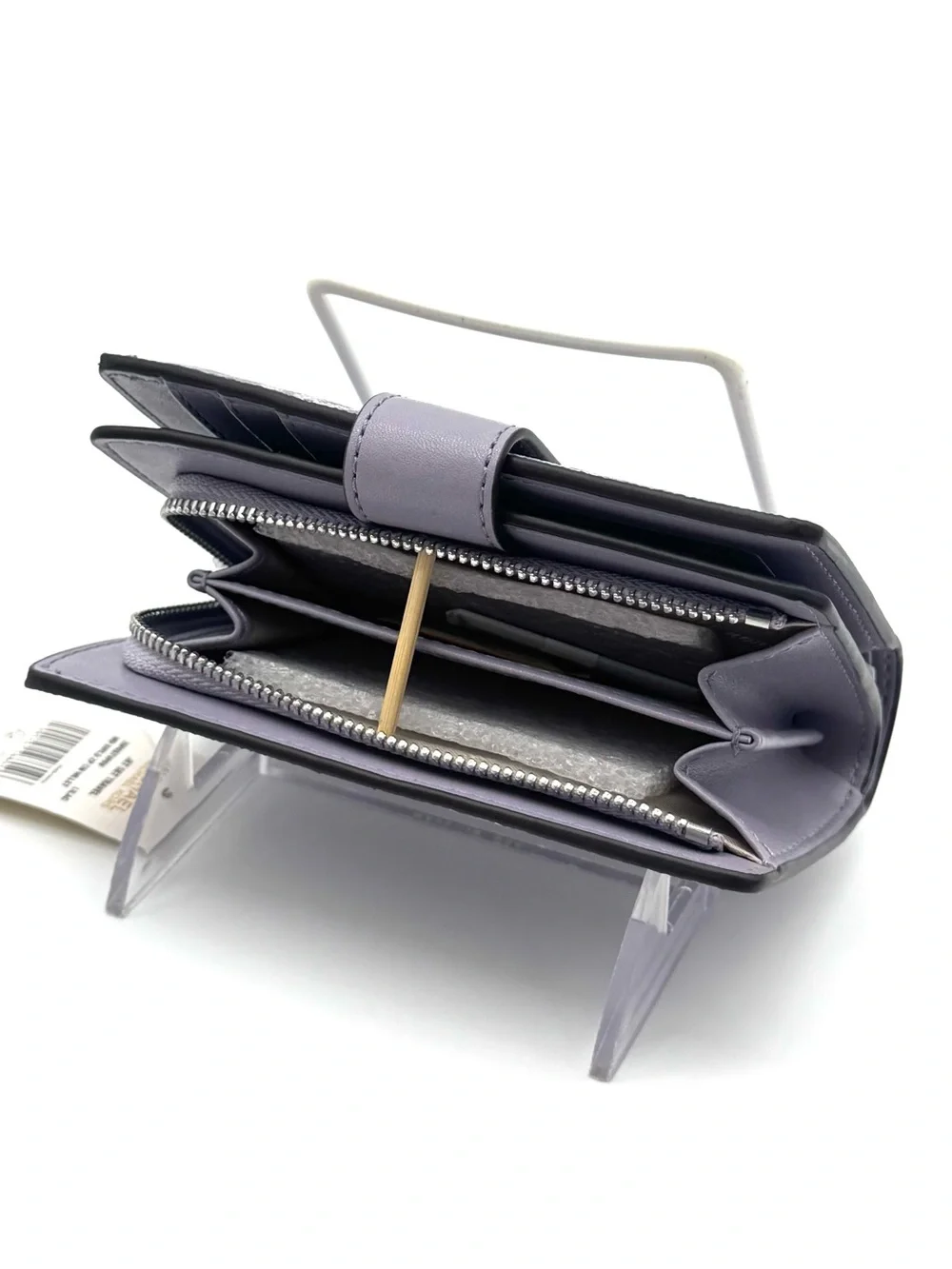Michael Kors Medium Jet Set Travel Zip Chain Bifold Wallet - Lilac